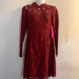 NWT Betsy Johnson Size 4 Red dress